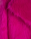 COOL POP - Pelliccia in faux fur fuxia a pelo lungo