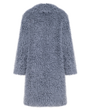 CURLY POP - Cappotto in faux fur grey