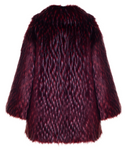 NEW OVER THE POP RACOON- Pelliccia Oversize in faux fur rosso