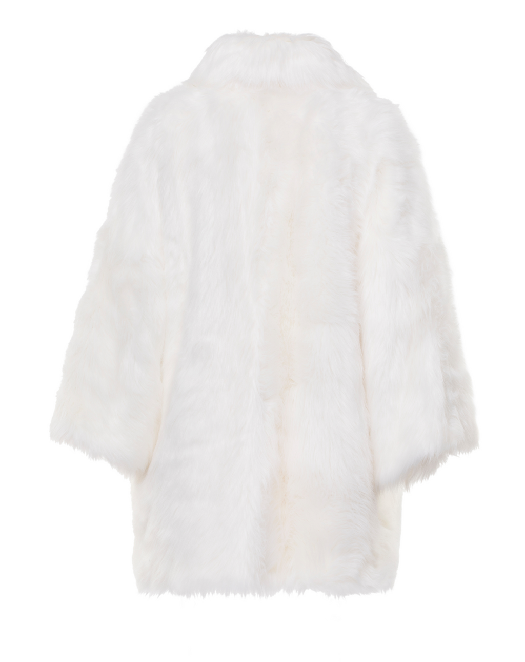 NEW OVER THE POP - Pelliccia oversize in faux fur bianco