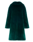 TEDDY POP MIDI - Pelliccia in faux fur green a pelo corto