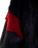 OVER THE POP - Pelliccia oversize in faux fur nero