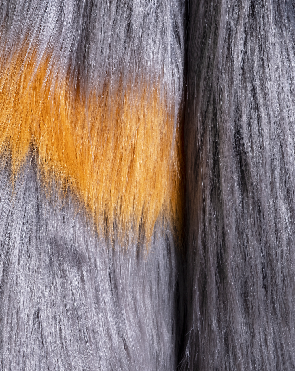 NEW OVER THE POP - Pelliccia Oversize in faux fur grigio