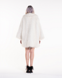 NEW OVER THE POP - Pelliccia oversize in faux fur bianco