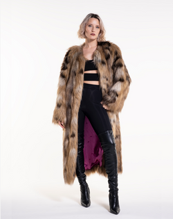 ATELIER POP - Pelliccia oversize in faux fur nature