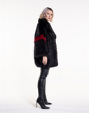 OVER THE POP - Pelliccia oversize in faux fur nero