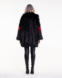 OVER THE POP - Pelliccia oversize in faux fur nero