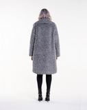 CURLY POP - Cappotto in faux fur grey