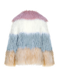 LOLLI POP - Pelliccia voluminosa in faux fur colorata