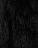 TEDDY POP MIDI - Pelliccia in faux fur black a pelo lungo