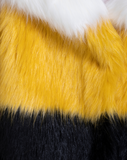 LOLLI POP - Pelliccia in faux fur colorata a pelo lungo