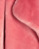 TEDDY POP MIDI – Pelliccia in faux fur rosa antico a pelo corto