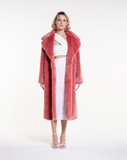 TEDDY POP - Pelliccia faux fur rosa antico