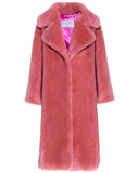 TEDDY POP - Pelliccia faux fur rosa antico