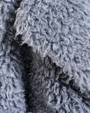 CURLY POP - Cappotto in faux fur grey