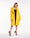 TEDDY POP MIDI – Pelliccia in faux fur giallo a pelo corto