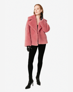 COOL POP - Pelliccia in faux fur pink rose a pelo corto