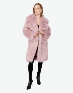 PUFFY POP - Pelliccia voluminosa in faux fur Pink