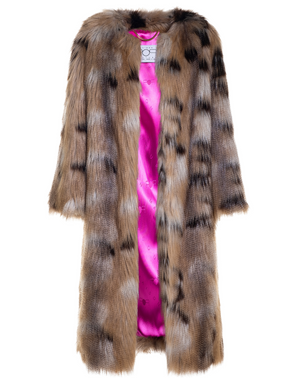 ATELIER POP - Pelliccia oversize in faux fur nature