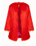 POPPY POP - Pelliccia in faux fur Bright Red