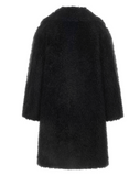 CURLY POP - Cappotto in faux fur black