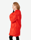 POPPY POP - Pelliccia in faux fur Bright Red