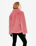 COOL POP - Pelliccia in faux fur pink rose a pelo corto