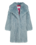 PUFFY POP - Pelliccia voluminosa in faux fur Baby Blue