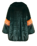 OVER THE POP - Pelliccia oversize in faux fur verde