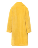 TEDDY POP MIDI – Pelliccia in faux fur giallo a pelo corto